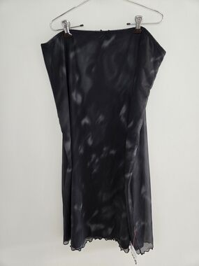 ASOS Black Satin 90s Midi Slip Skirt NWT Fully Lined